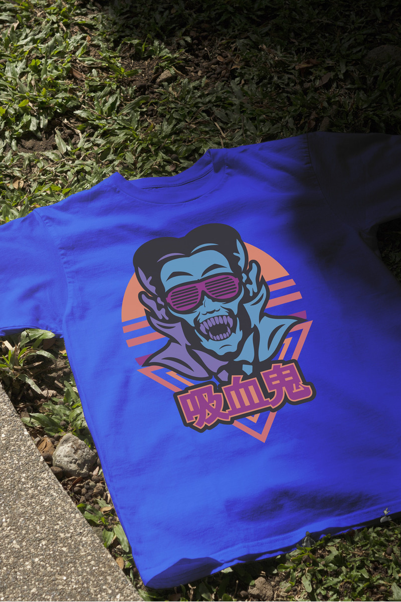 Remera: Dracula Vaporwave Memoestampados - Imagen 9