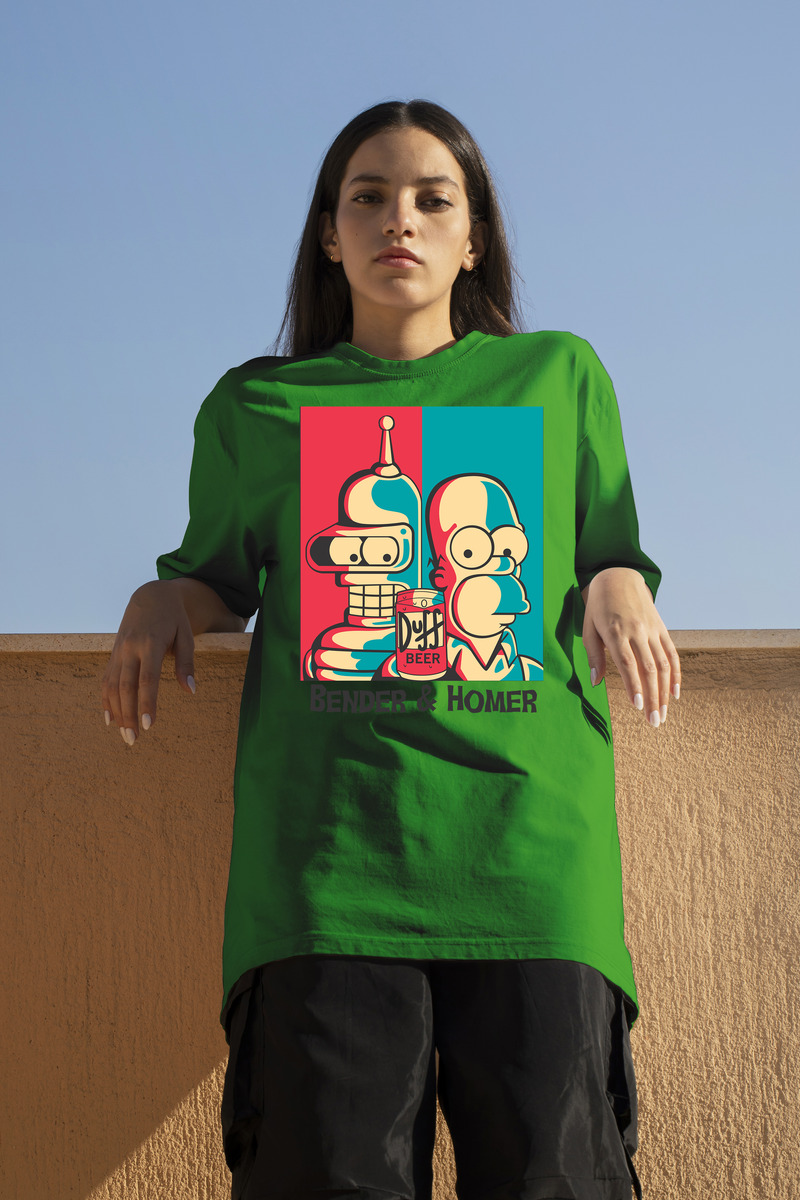 Remera: Bender _ Homer Memoestampados - Imagen 20