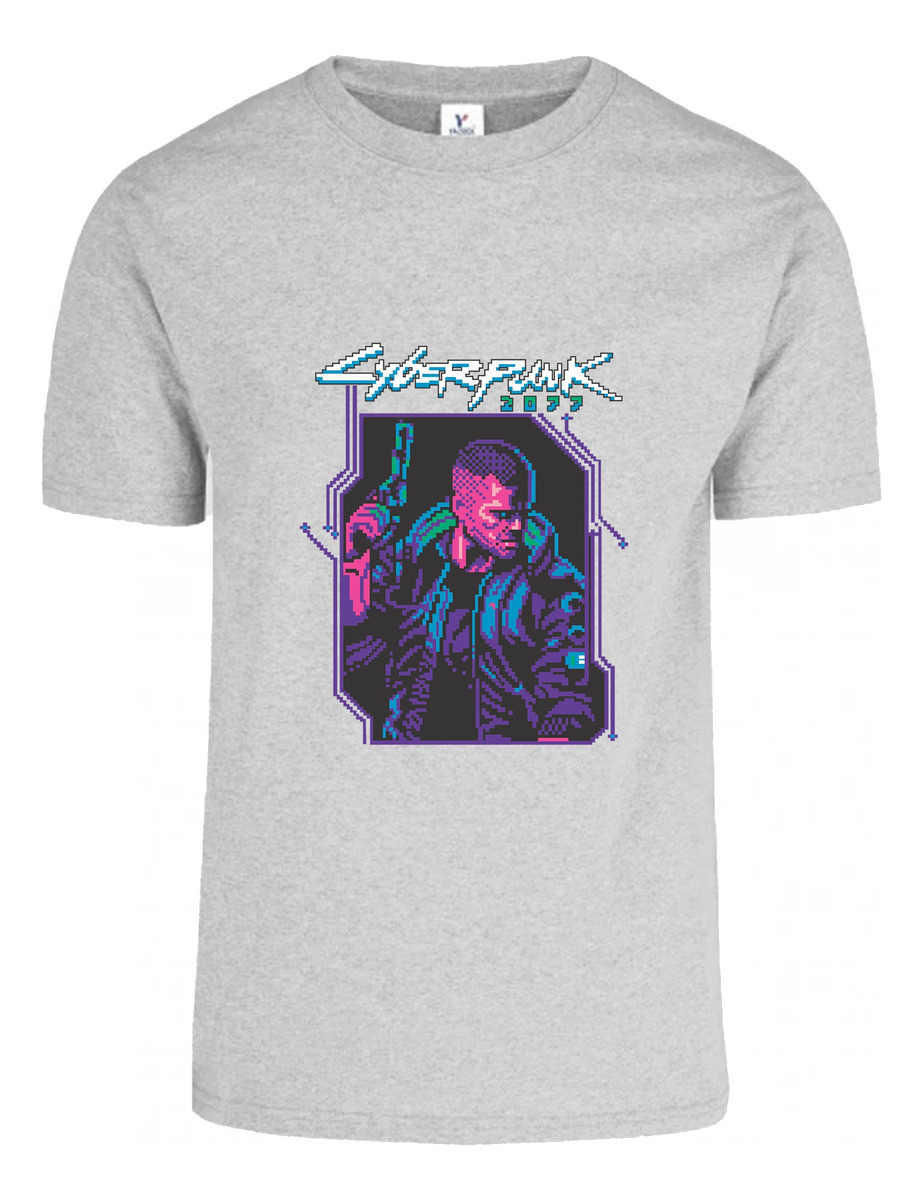 Remera: Cyberpunk 2077 Pixel Art Memoestampados - Imagen 27