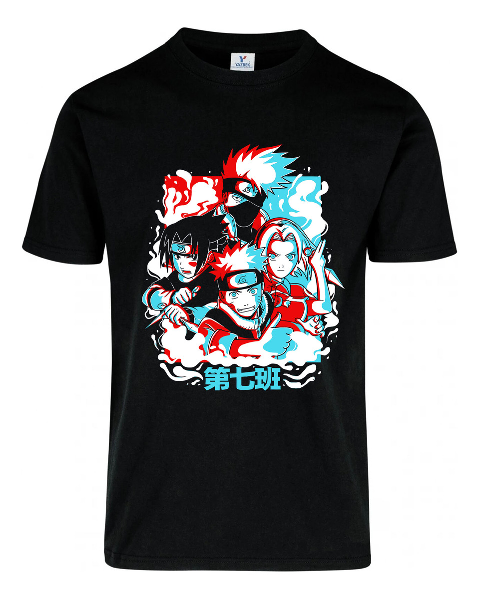Remera Naruto, Sakura, Kakashi, Sasuke Memoestampados - Imagen 2