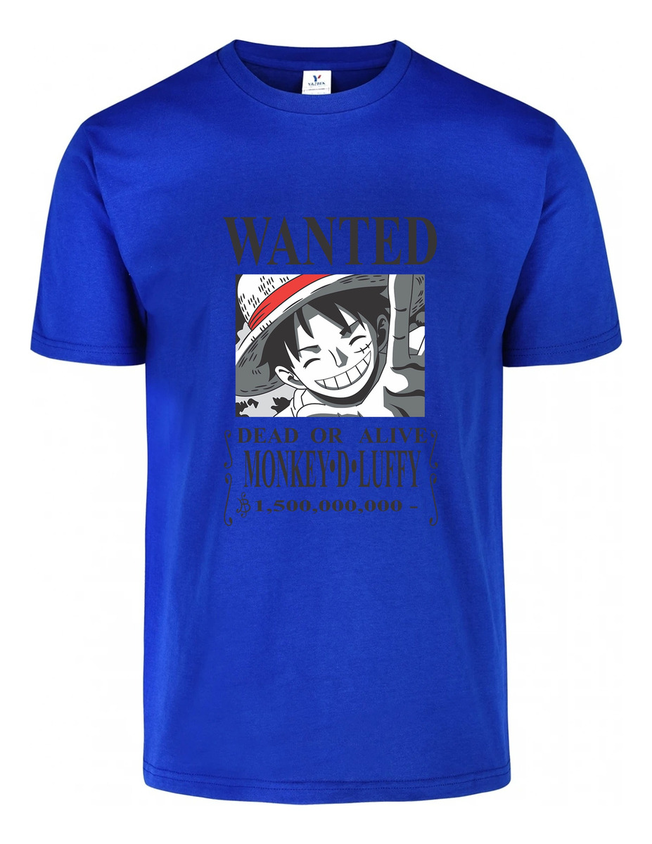 Remera: Wanted Luffy Memoestampados - Imagen 6