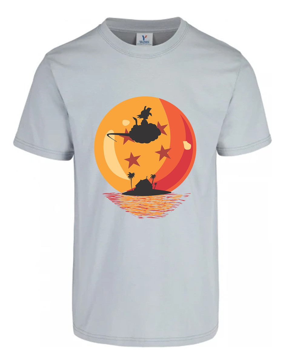 Remera: Goku Silueta Nube Esfera Memoestampados - Imagen 13