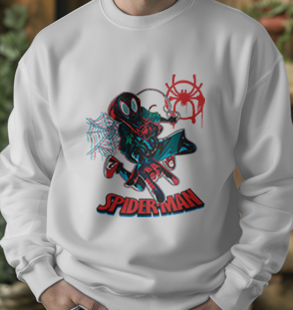 Buzo Spider Morales Glitch Memoestampados - Imagen 3