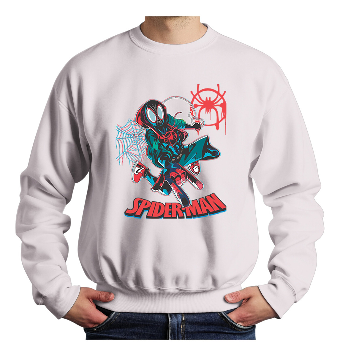 Buzo Spider Morales Glitch Memoestampados - Imagen 2
