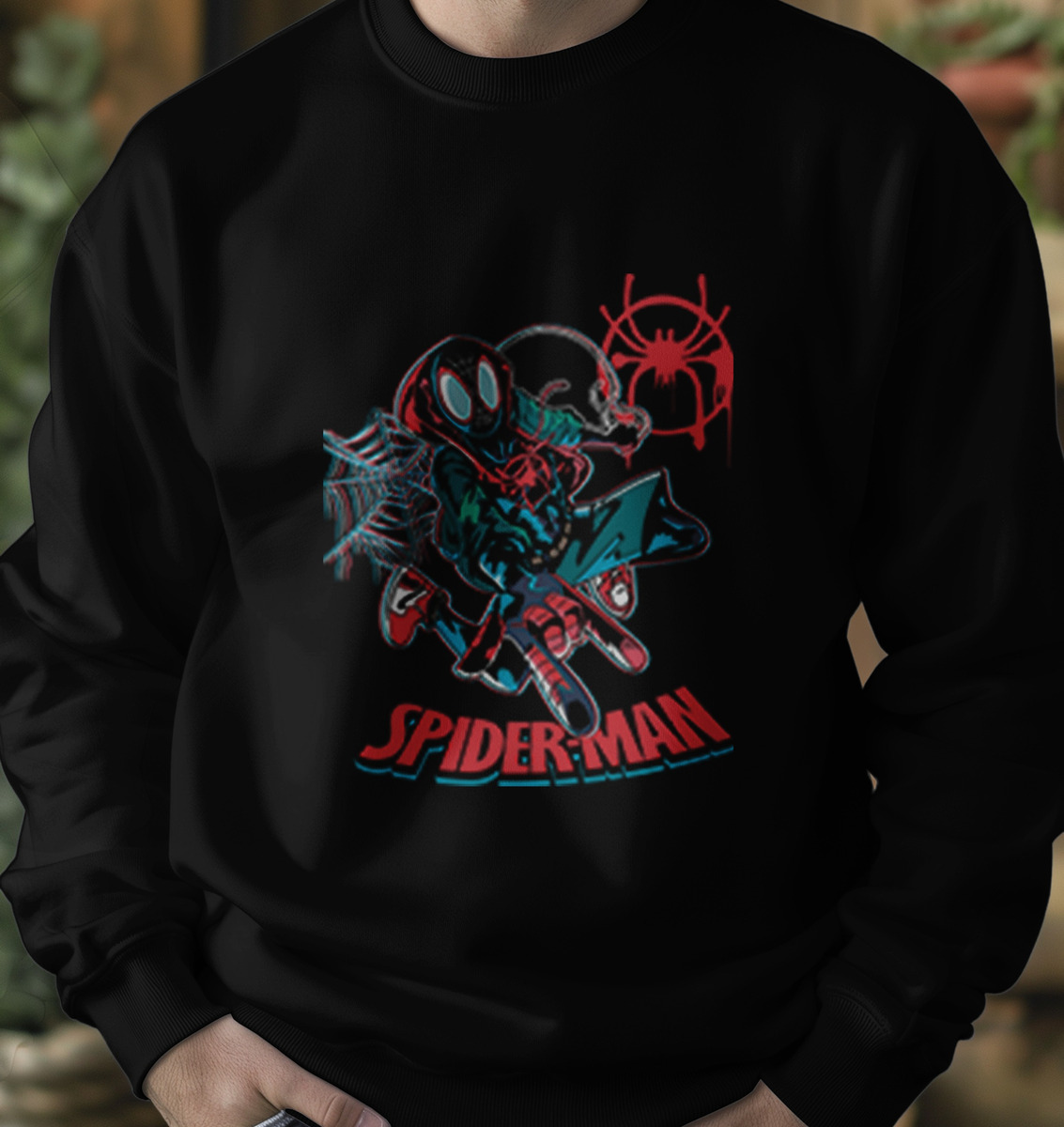 Buzo Spider Morales Glitch Memoestampados - Imagen 6
