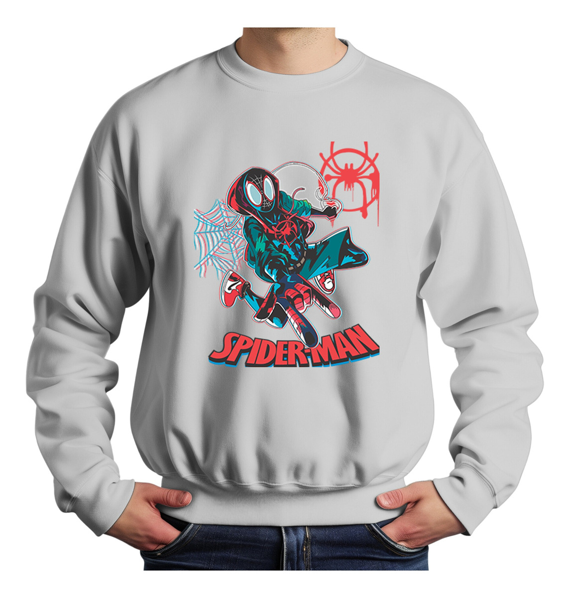Buzo Spider Morales Glitch Memoestampados - Imagen 8