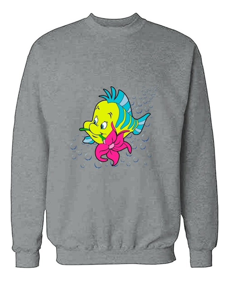 Buzo: Flounder Sirenita Memoestampados - Imagen 4