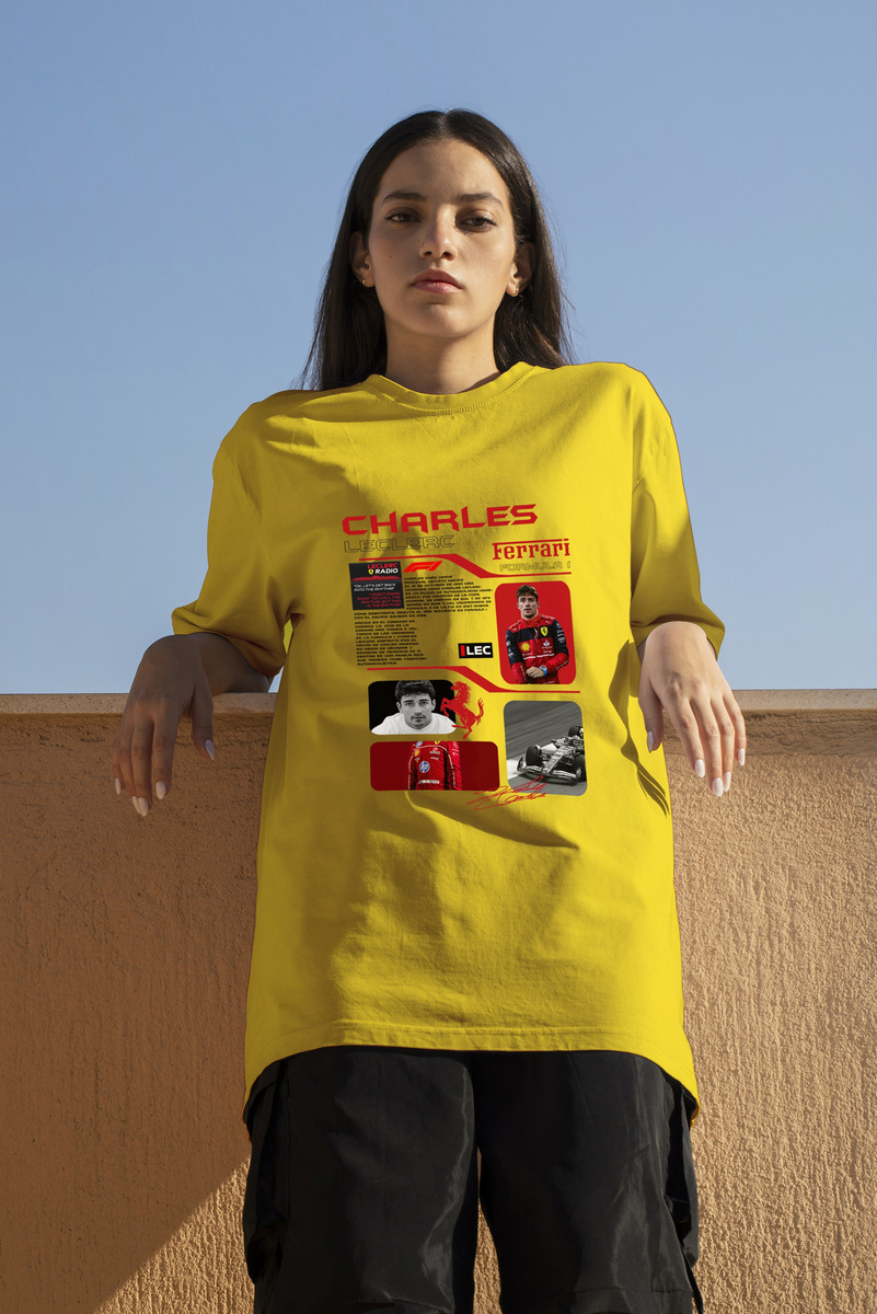 Remera: F1 Charles Leclerc Ferrari Memoestampados - Imagen 8