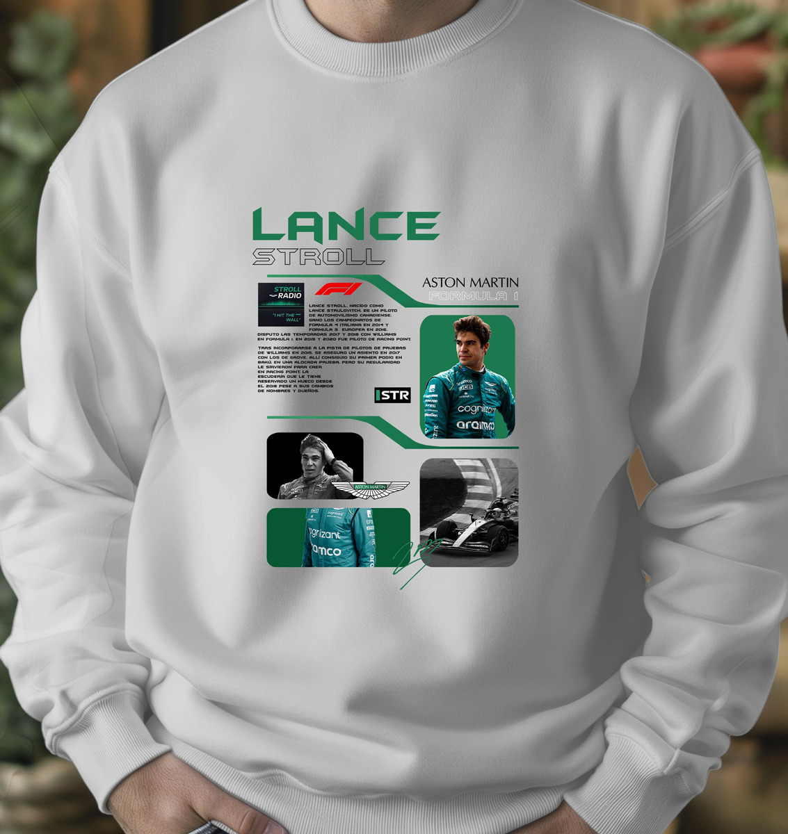 Buzo F1 Lance Stroll Aston Martin Memoestampados - Imagen 4