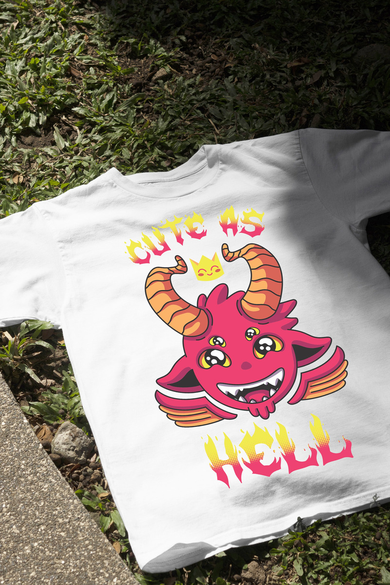 Remera: Cute As Hell Memoestampados - Imagen 12