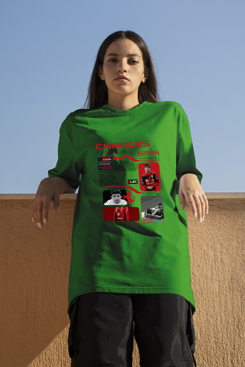 Remera: F1 Charles Leclerc Ferrari Memoestampados - Imagen 32