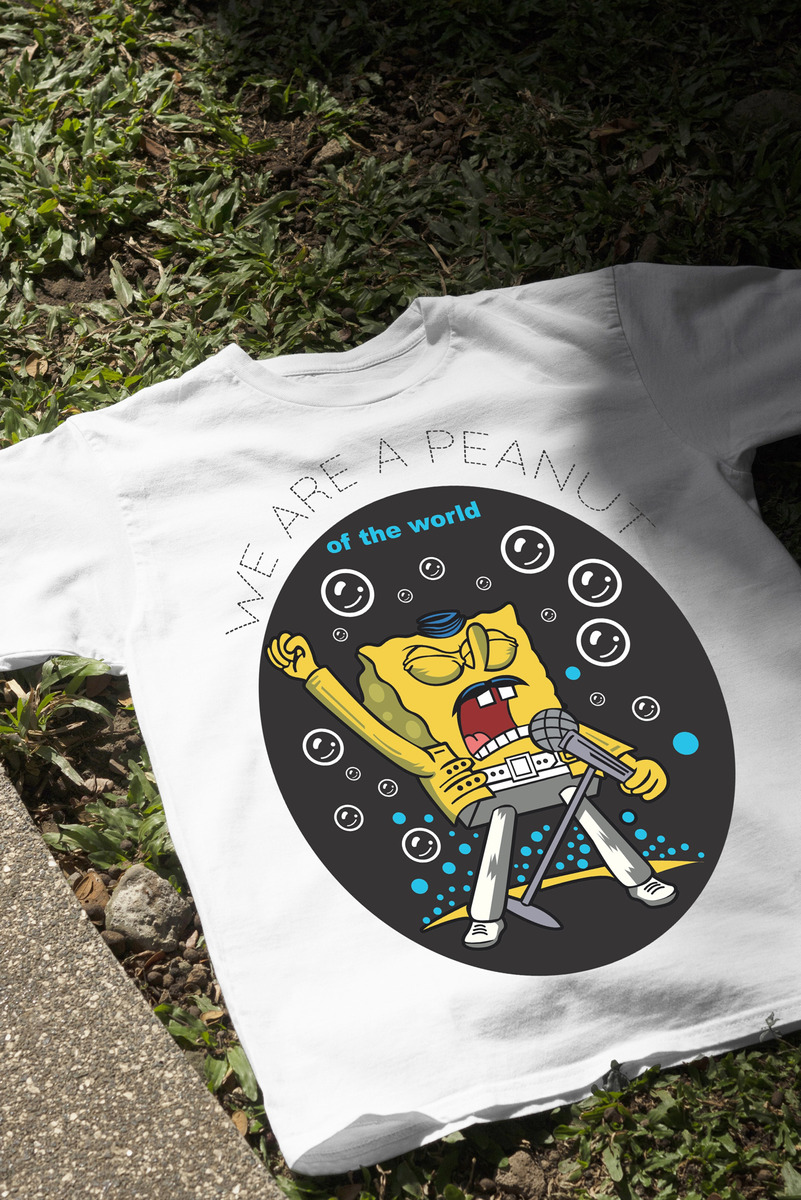 Remera: We Are A Peanut Bob Esponja Memoestampados - Imagen 12