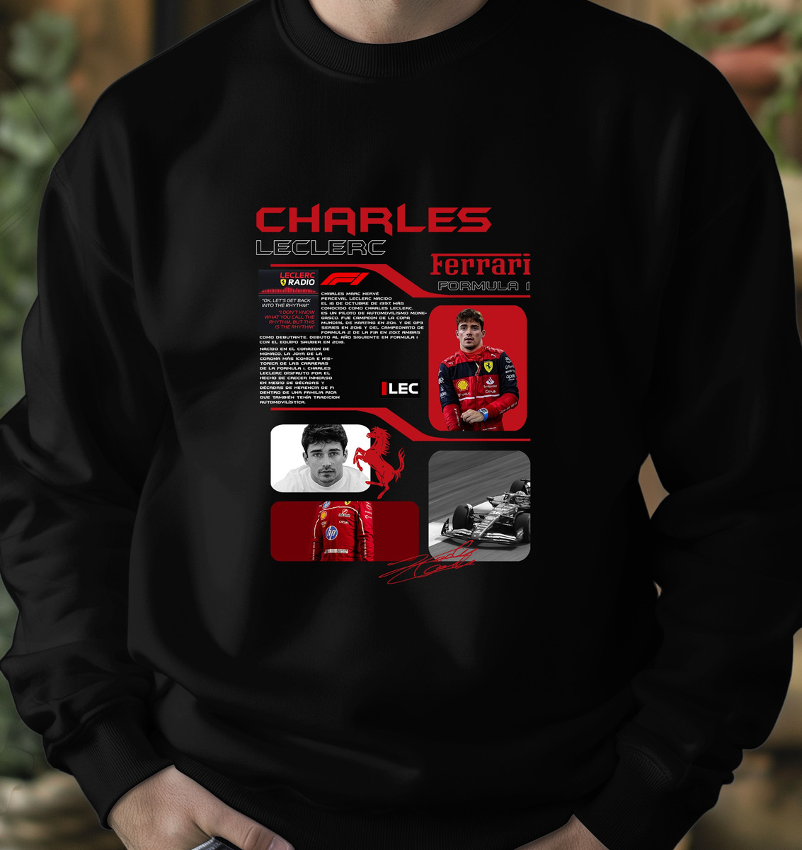 Buzo F1 Charles Leclerc Ferrari Memoestampados - Imagen 11