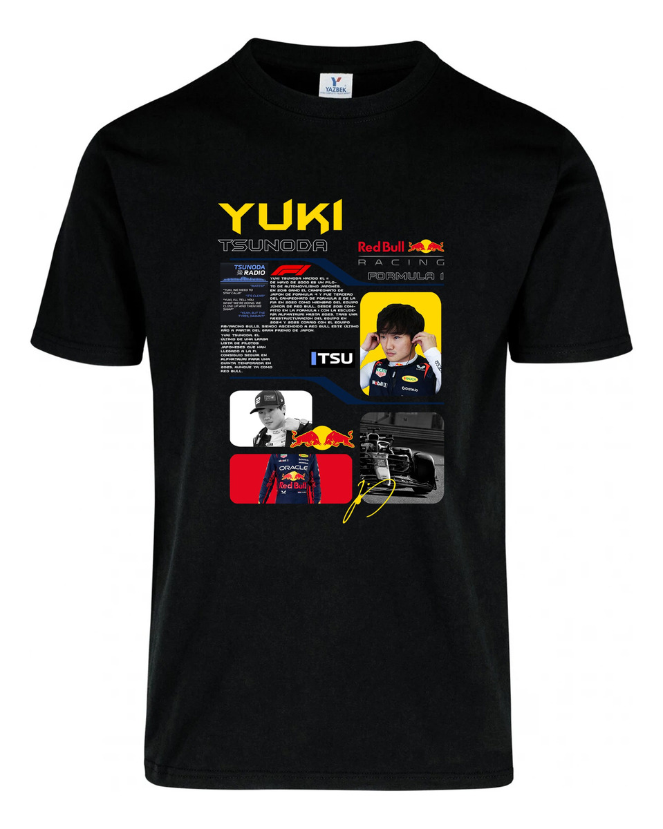 Remera: F1 Yuki Tsunoda Red Bull Memoestampados - Imagen 2