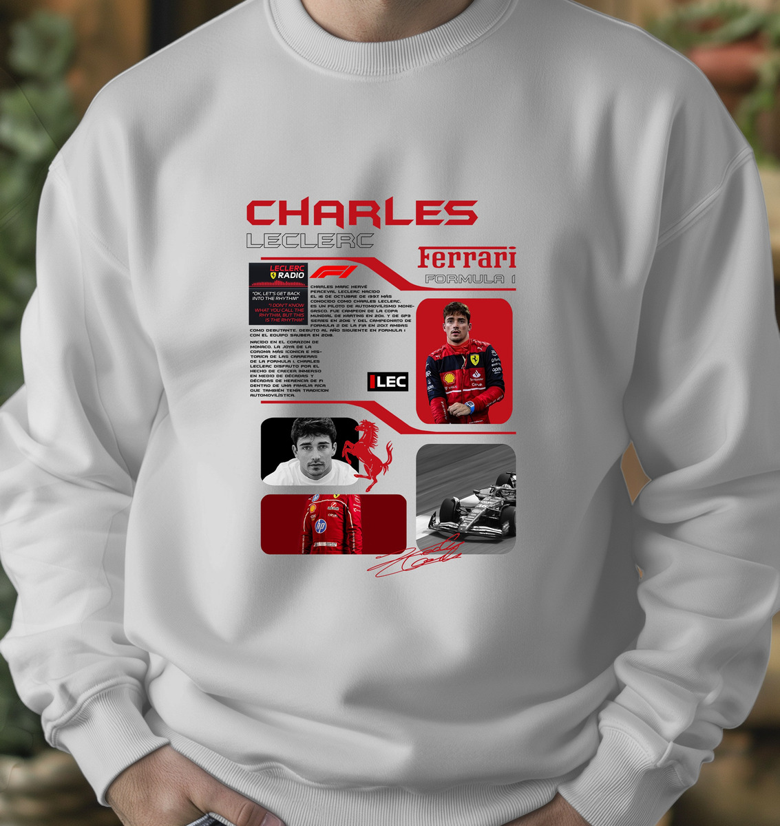 Buzo F1 Charles Leclerc Ferrari Memoestampados