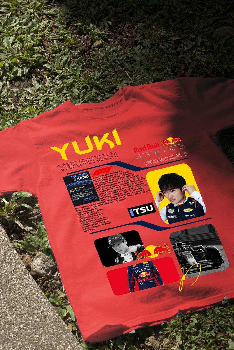 Remera: F1 Yuki Tsunoda Red Bull Memoestampados - Imagen 19