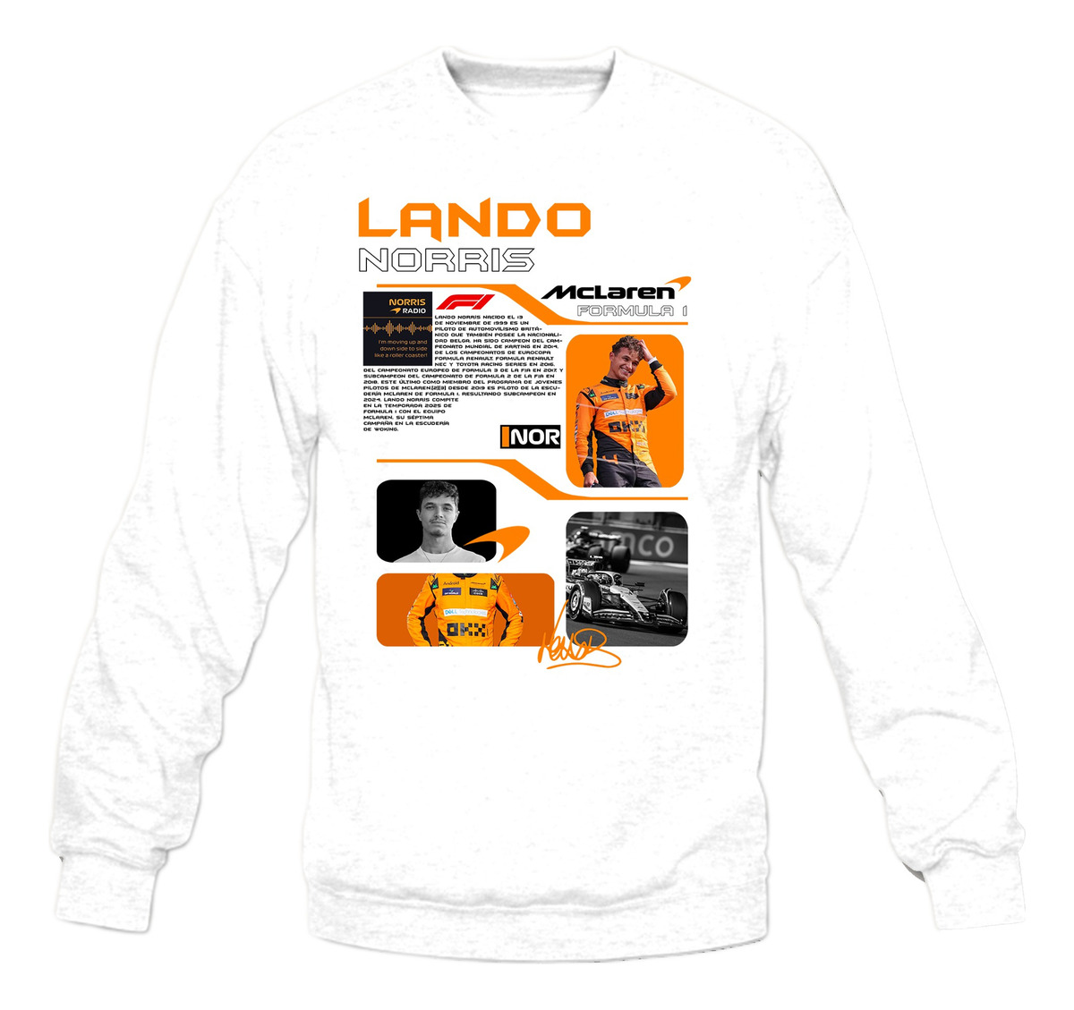 Buzo F1 Lando Norris Mclaren Memoestampados - Imagen 14