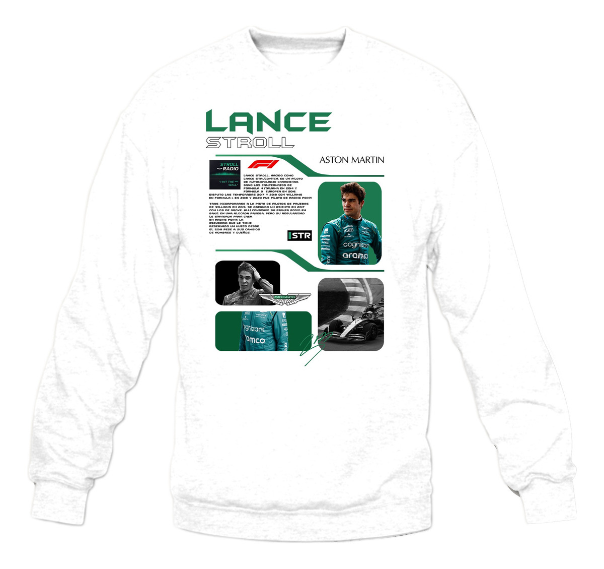 Buzo F1 Lance Stroll Aston Martin Memoestampados - Imagen 2