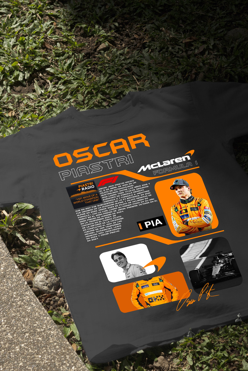 Remera: F1 Oscar Piastry Mclaren Memoestampados - Imagen 4
