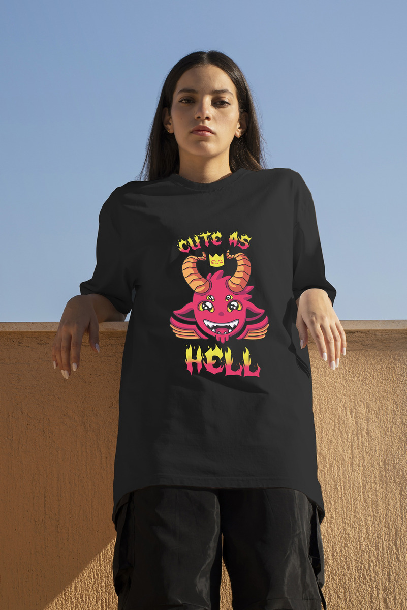 Remera: Cute As Hell Memoestampados - Imagen 2