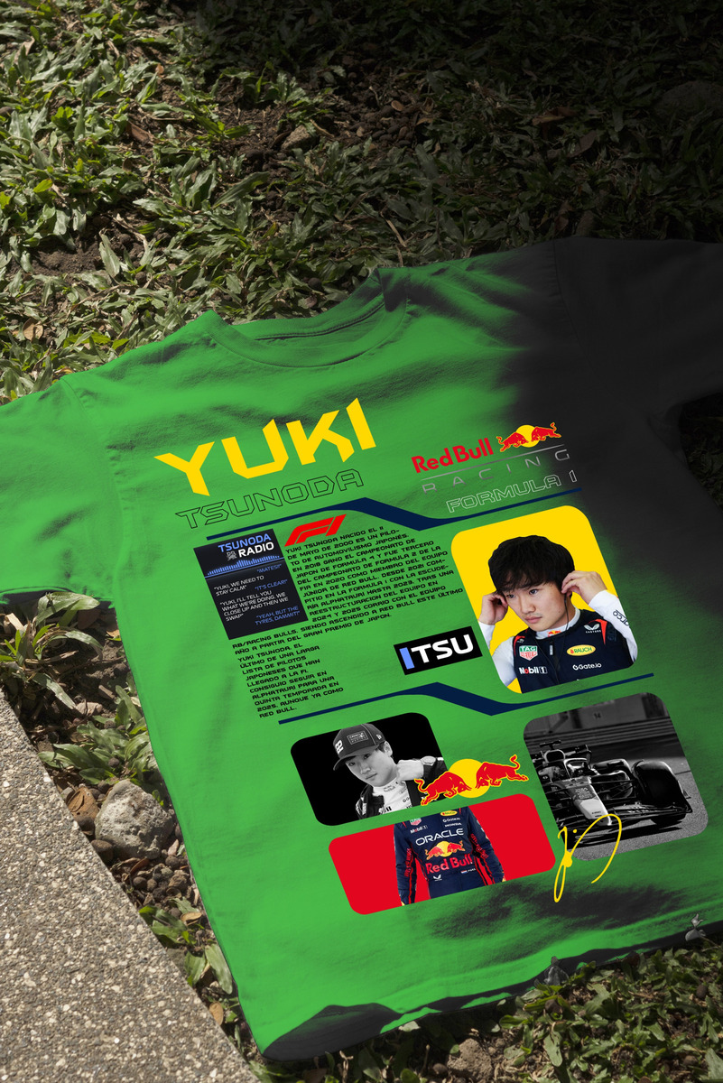Remera: F1 Yuki Tsunoda Red Bull Memoestampados - Imagen 22