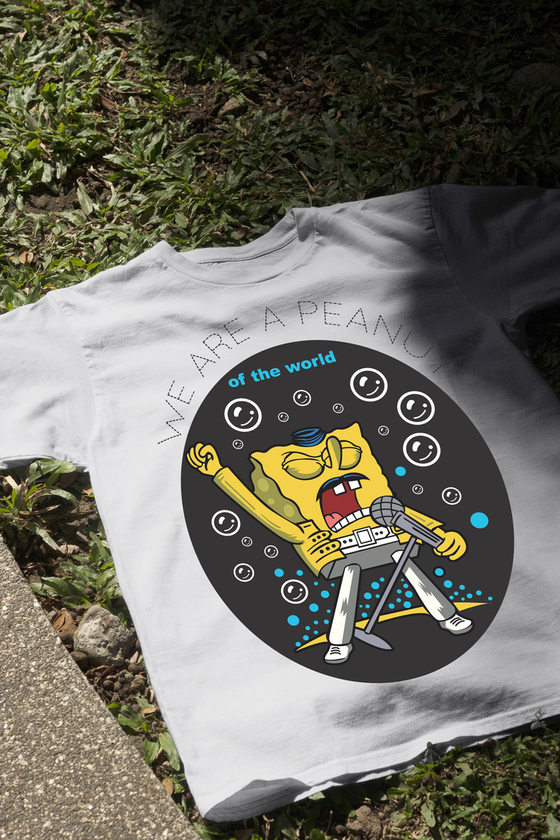 Remera: We Are A Peanut Bob Esponja Memoestampados - Imagen 15