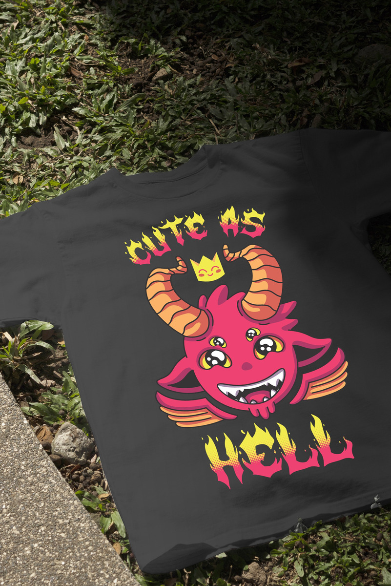 Remera: Cute As Hell Memoestampados - Imagen 3