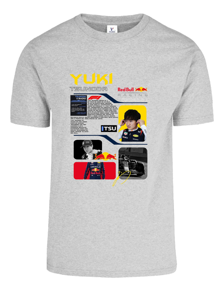 Remera: F1 Yuki Tsunoda Red Bull Memoestampados - Imagen 15