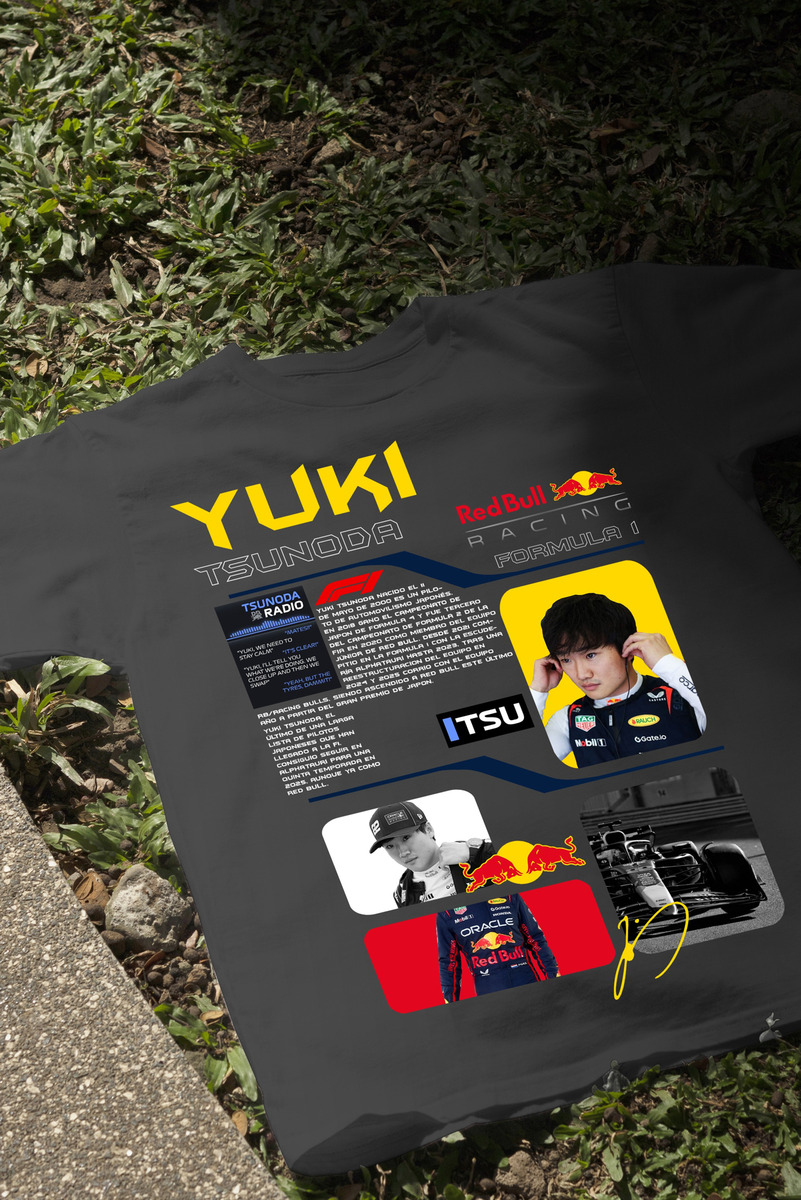 Remera: F1 Yuki Tsunoda Red Bull Memoestampados - Imagen 3