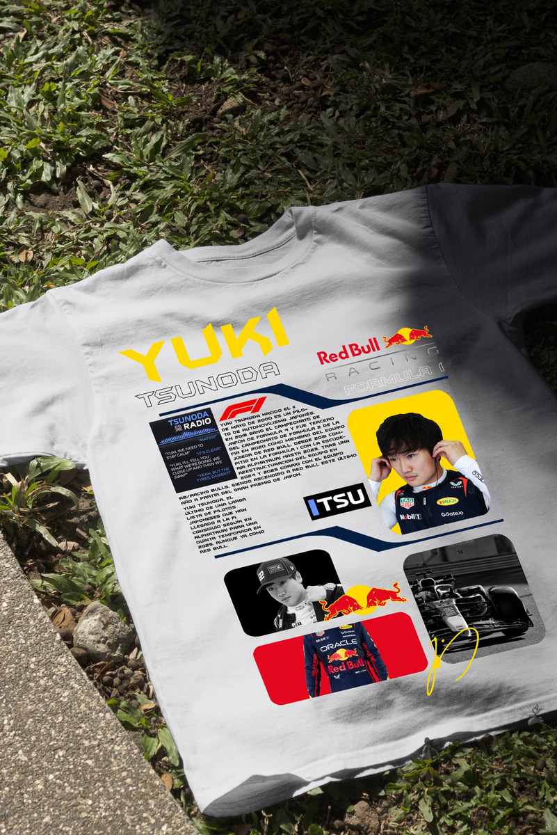 Remera: F1 Yuki Tsunoda Red Bull Memoestampados - Imagen 16