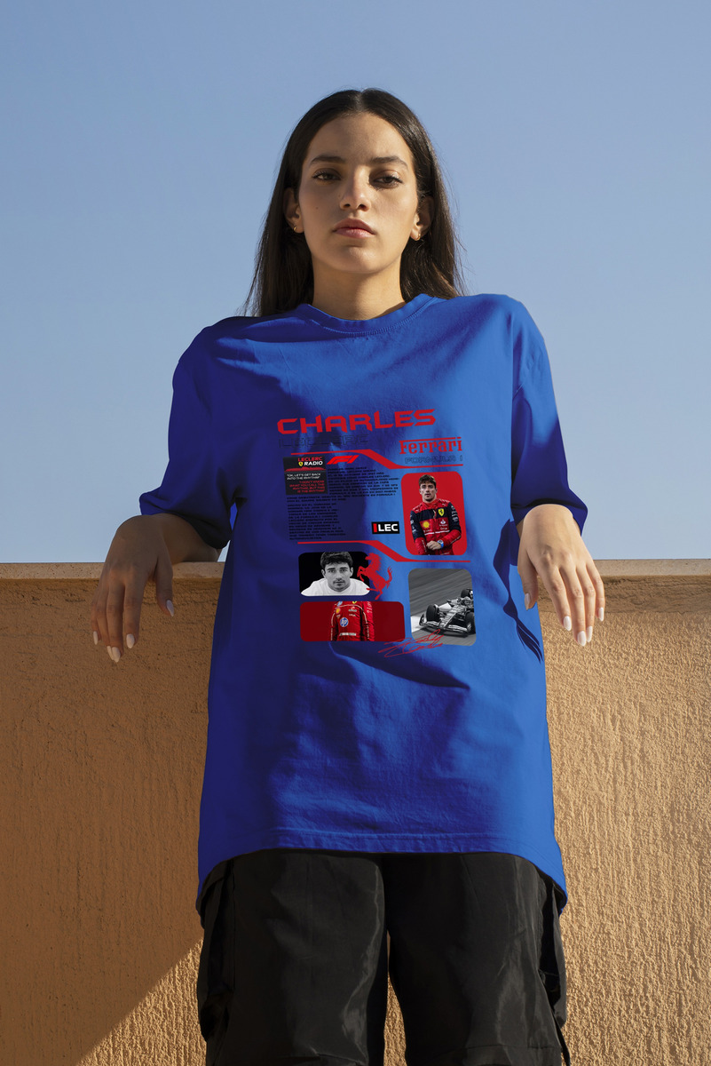 Remera: F1 Charles Leclerc Ferrari Memoestampados - Imagen 13