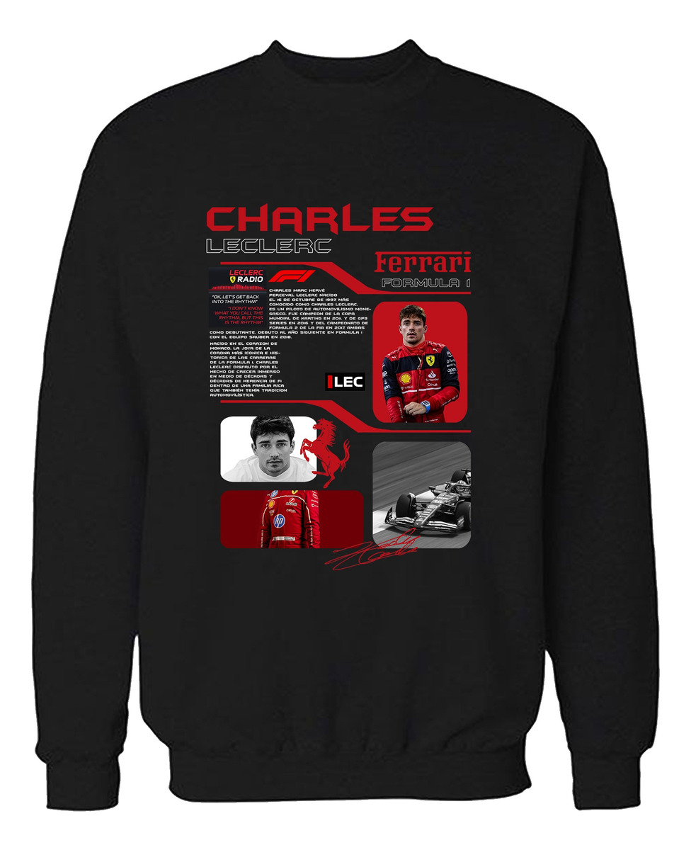 Buzo F1 Charles Leclerc Ferrari Memoestampados - Imagen 8