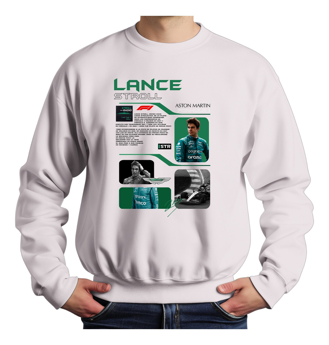 Buzo F1 Lance Stroll Aston Martin Memoestampados - Imagen 3