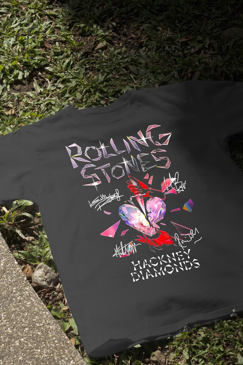 Remera: Rolling Stone Haclney Diamonds Memoestampados - Imagen 3