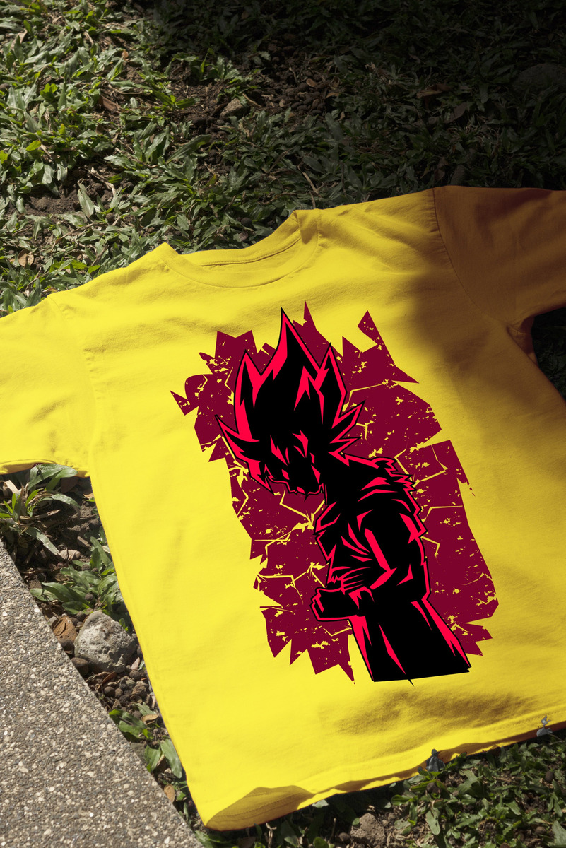 Remera: Goku Red 01 Memoestampados - Imagen 6