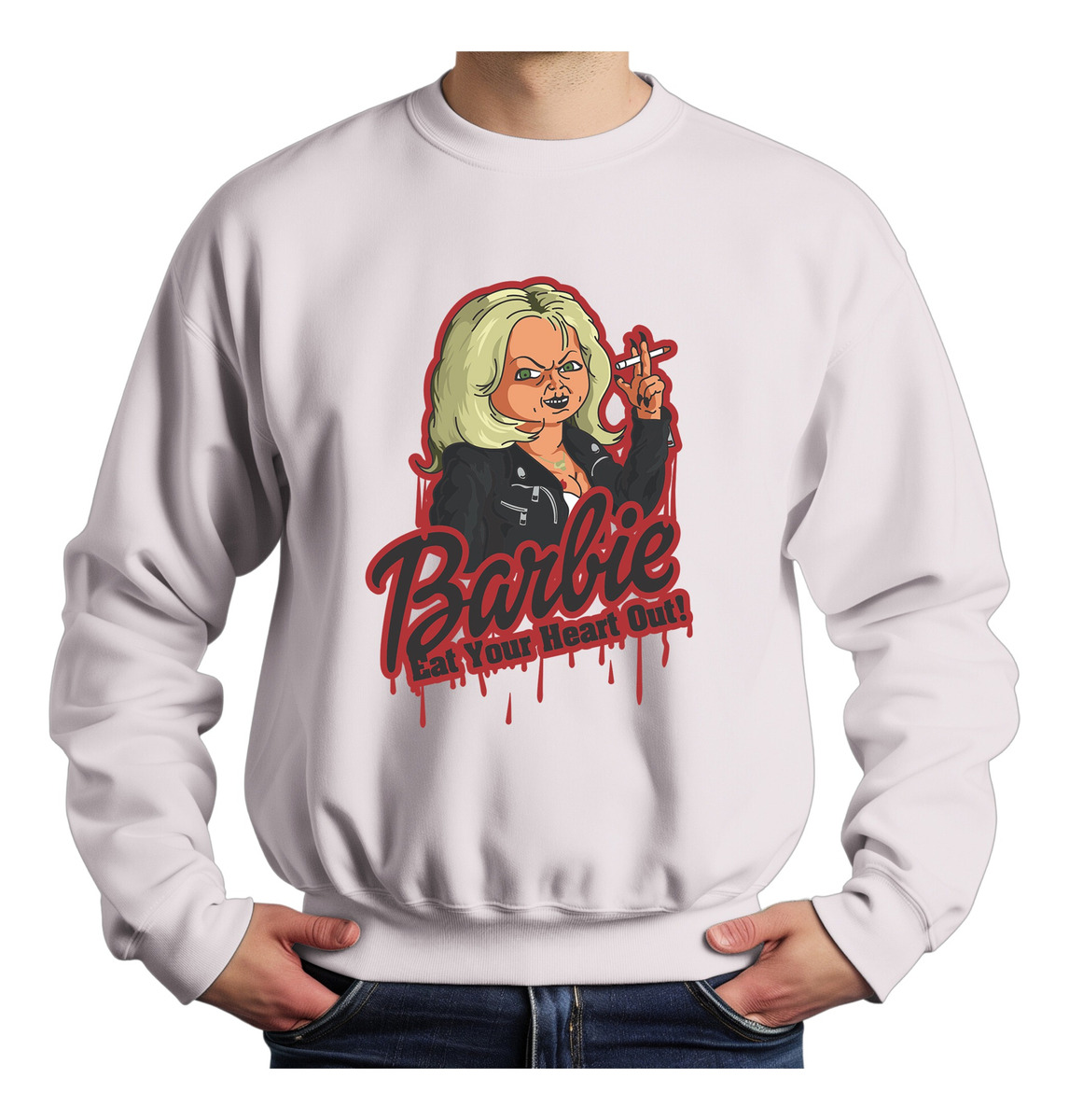 Buzo Barbie, Eat Your Heart Out Memoestampados - Imagen 3