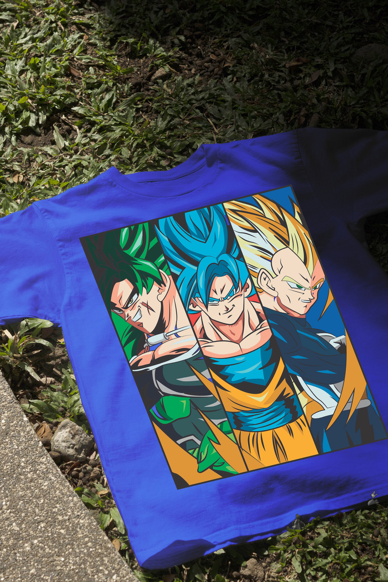 Remera: Broly Goku Vegeta Memoestampados - Imagen 9