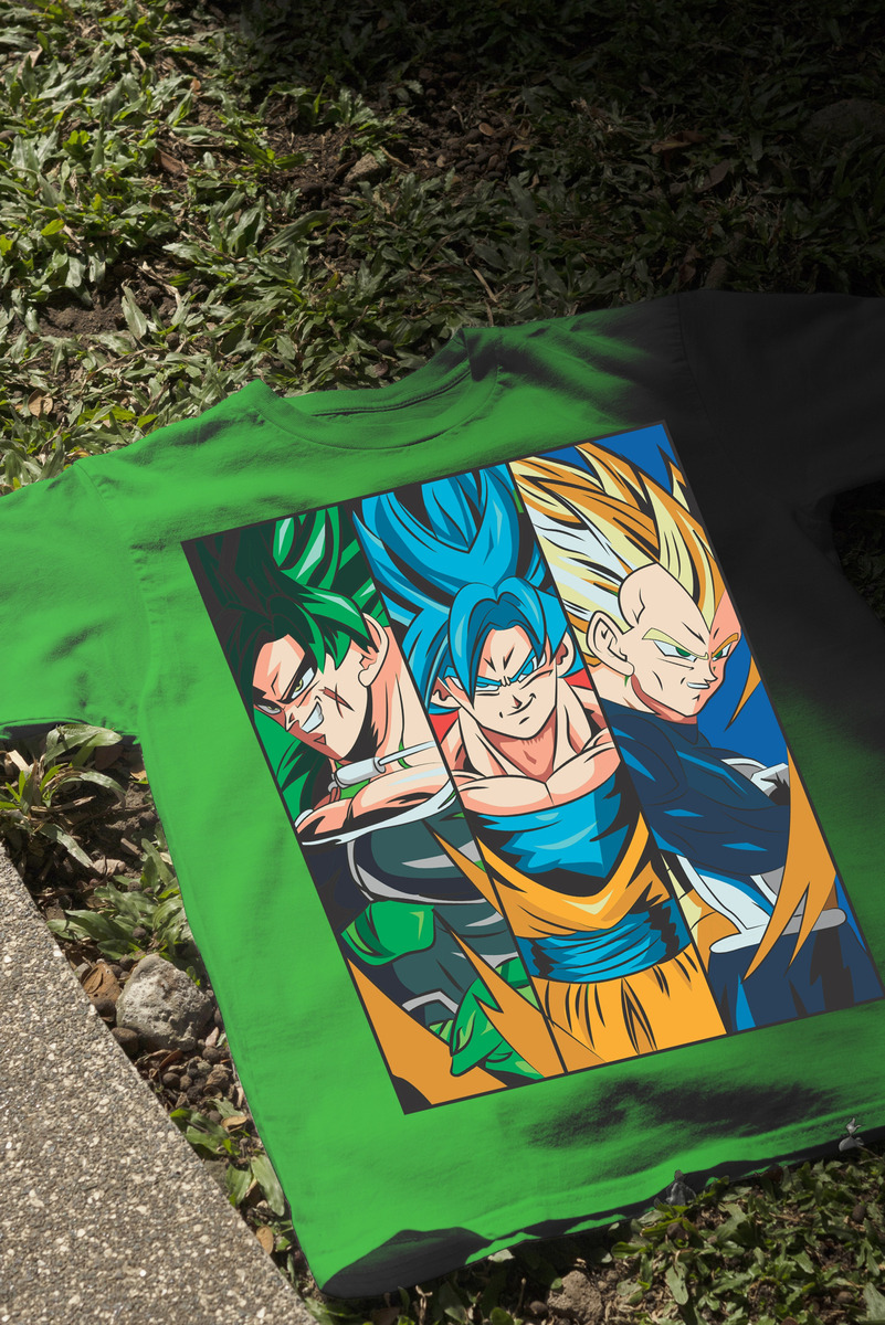 Remera: Broly Goku Vegeta Memoestampados - Imagen 23