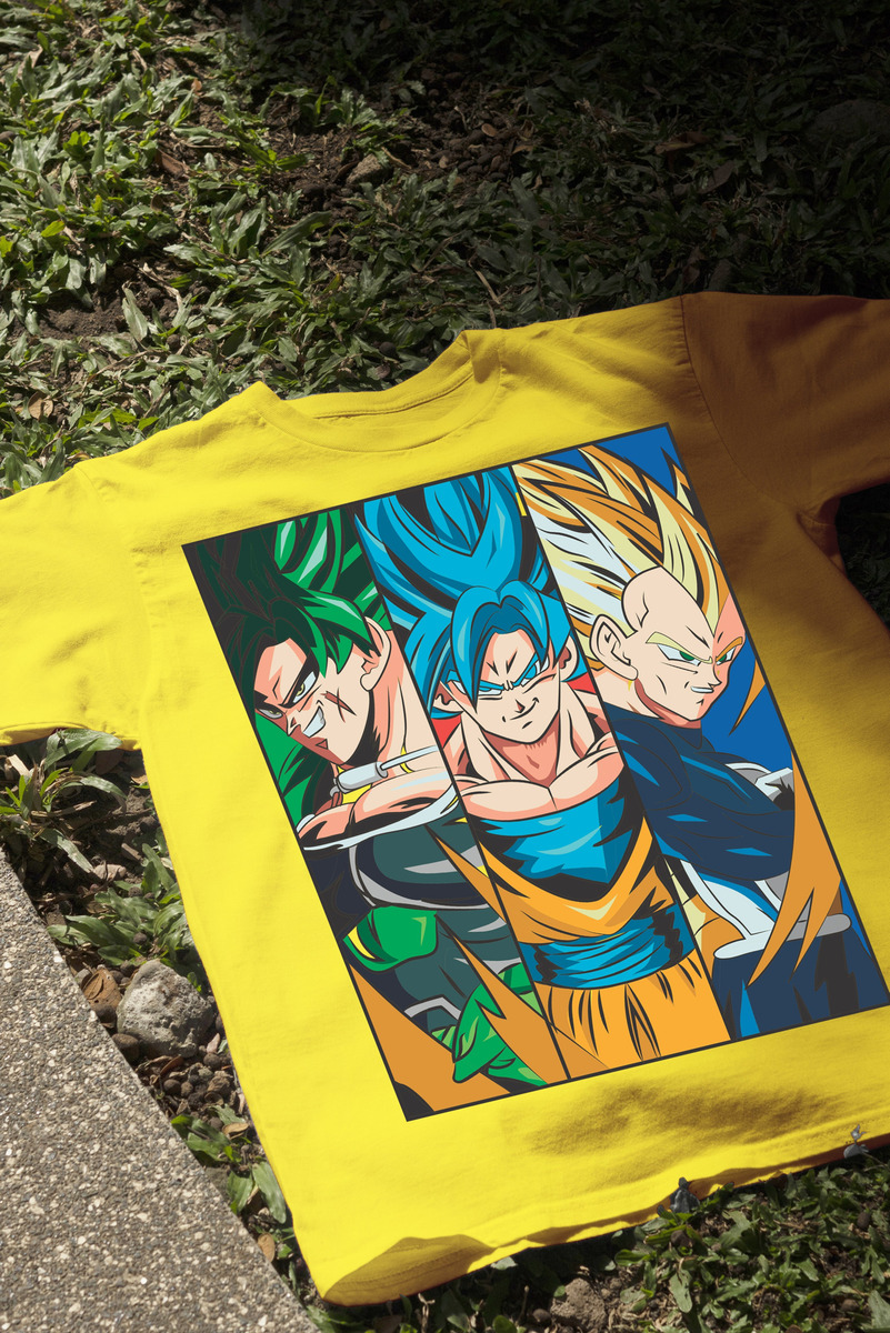 Remera: Broly Goku Vegeta Memoestampados - Imagen 6