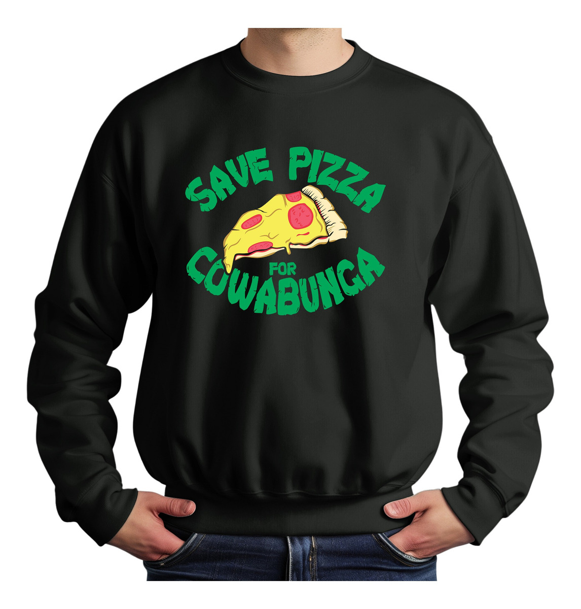 Buzo Save Pizza For Cowabunga Memoestampados - Imagen 5