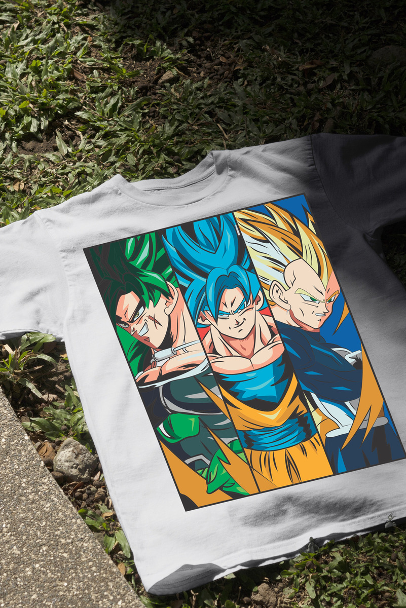 Remera: Broly Goku Vegeta Memoestampados - Imagen 17