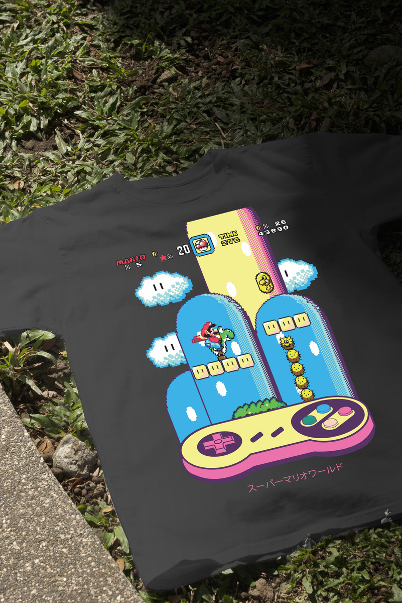 Remera: Super Mario World 01 Memoestampados - Imagen 3