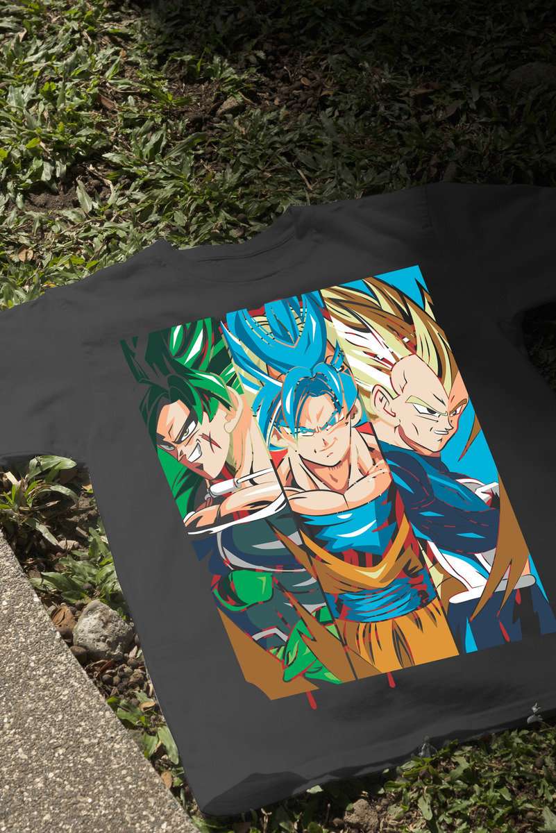 Remera: Broly Goku Vegeta Memoestampados - Imagen 3