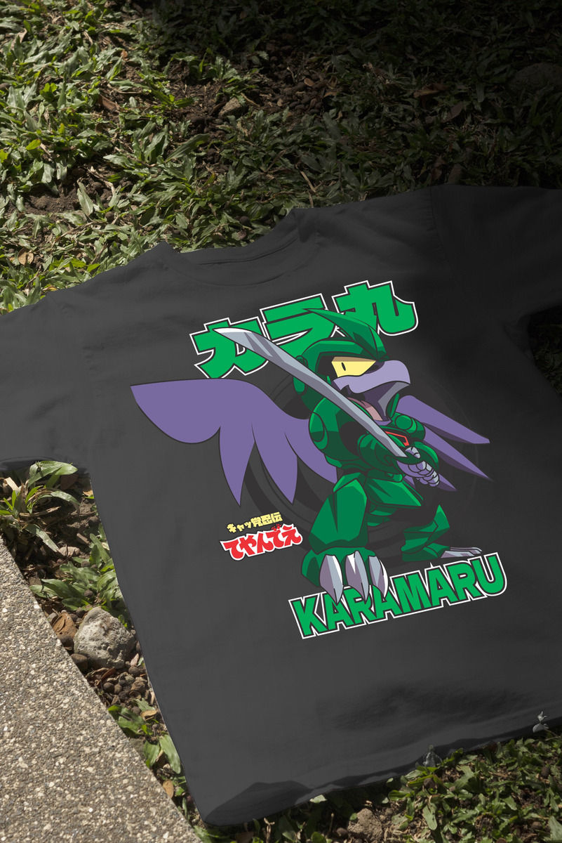 Remera: Karamaru Gatos Samurai Memoestampados - Imagen 3