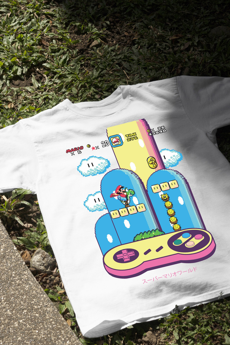 Remera: Super Mario World 01 Memoestampados - Imagen 12
