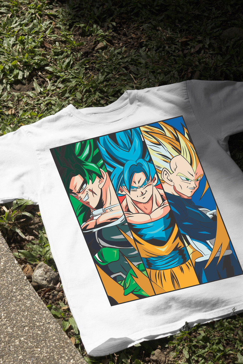 Remera: Broly Goku Vegeta Memoestampados - Imagen 13