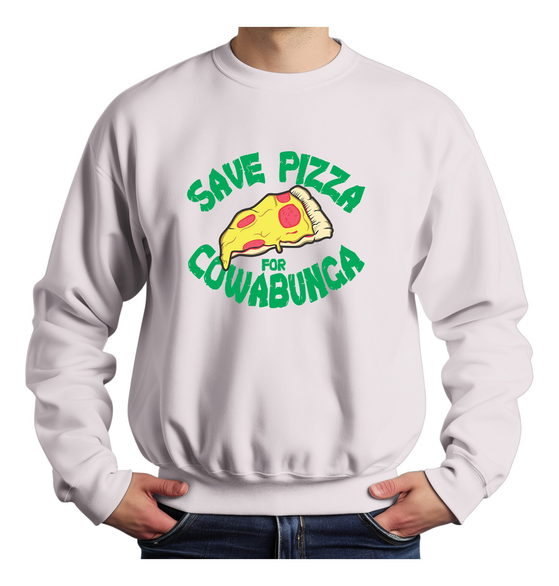 Buzo Save Pizza For Cowabunga Memoestampados - Imagen 2