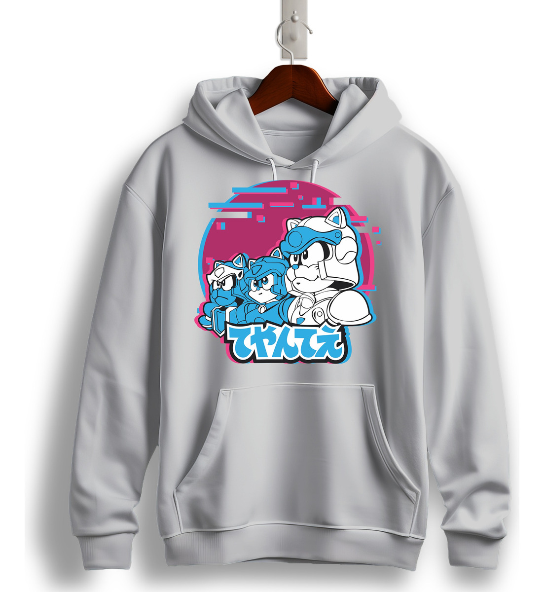 Canguro Gatos Samurai Glitch Memoestampados - Imagen 9