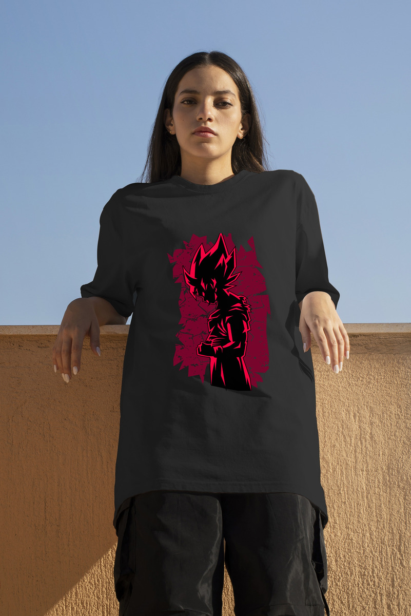 Remera: Goku Red 01 Memoestampados - Imagen 2