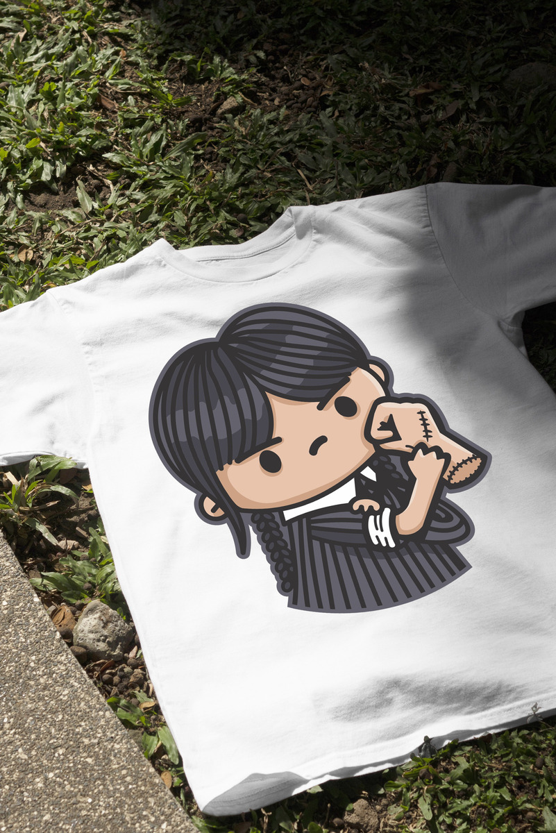 Remera: Merlina Chibi Memoestampados - Imagen 21
